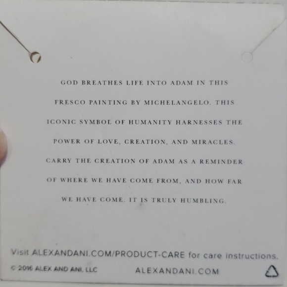 Alex and Ani Creation of Adam religious bracelet - Picture 4 of 6